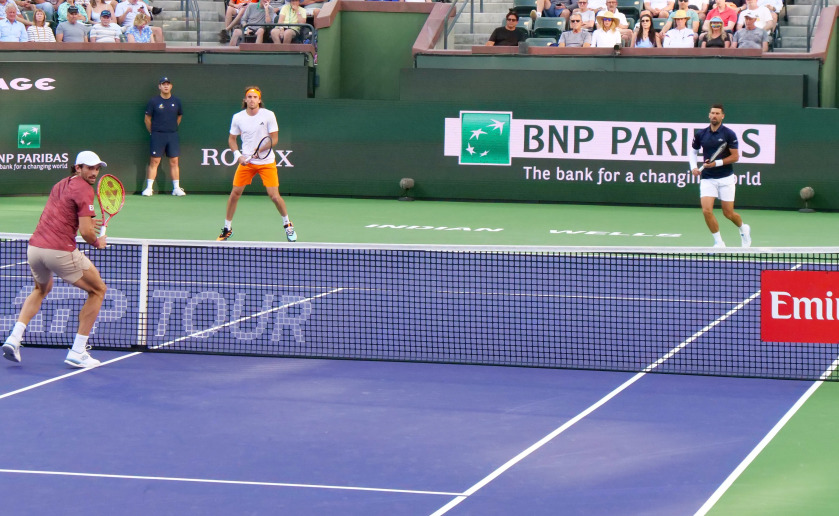 Indian Wells '26, Djokovic, S Tsitsipas, Men's Doubles.  KSports